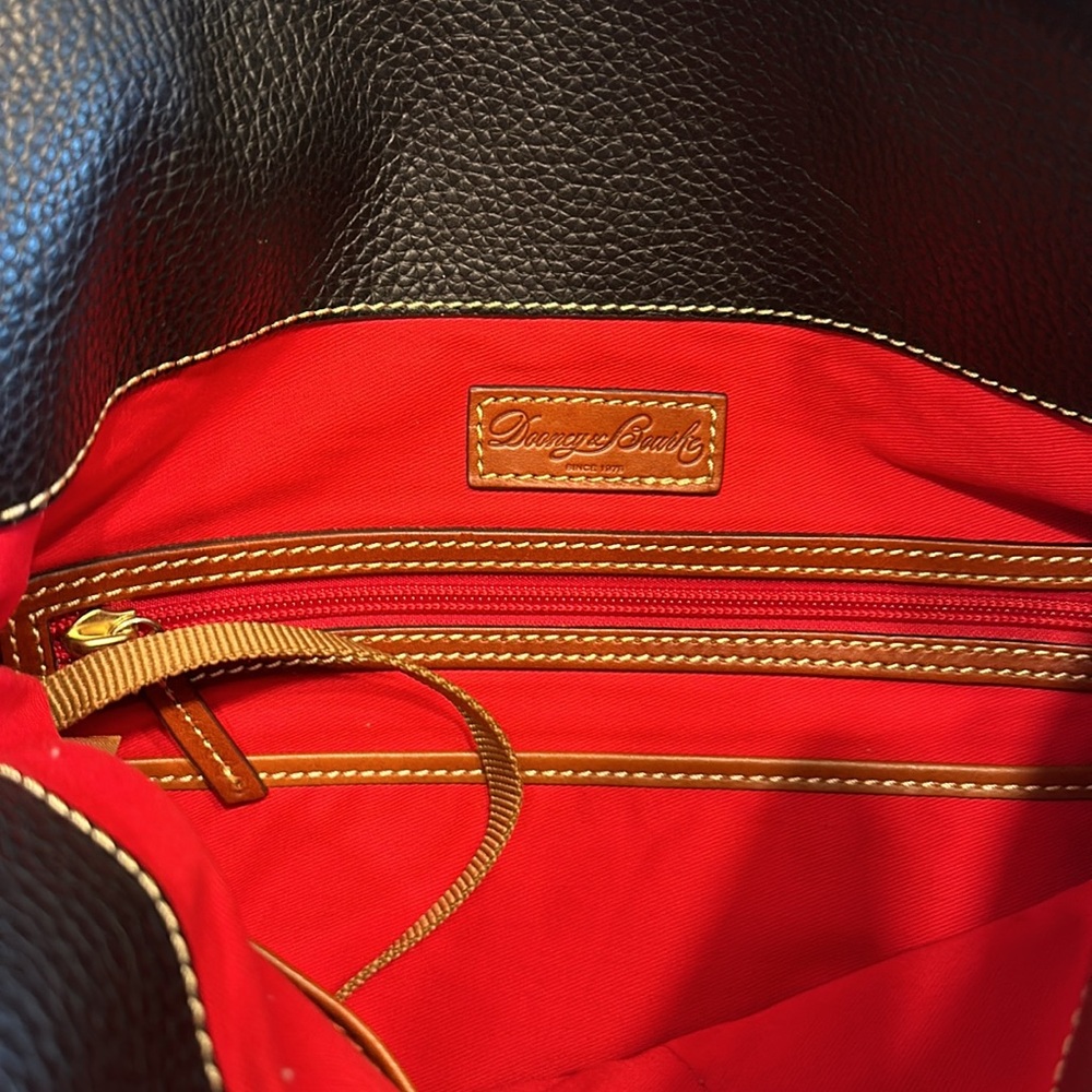 Dooney & Bourke (Authentic) Pebble Leather Shoulder Handbag - Picture 10 of 16
